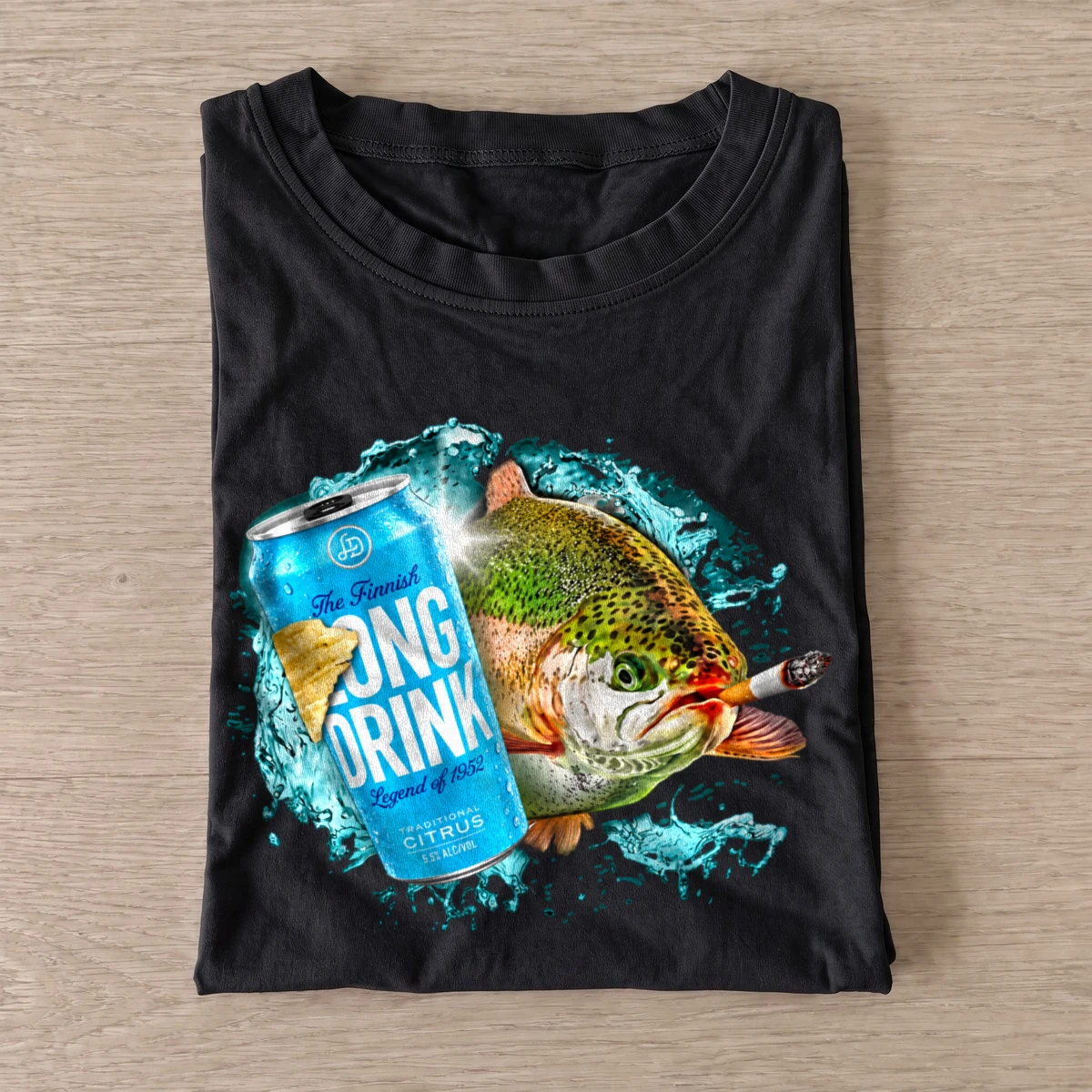 Citrus Rush Trout Fishing T-Shirt — graphic design