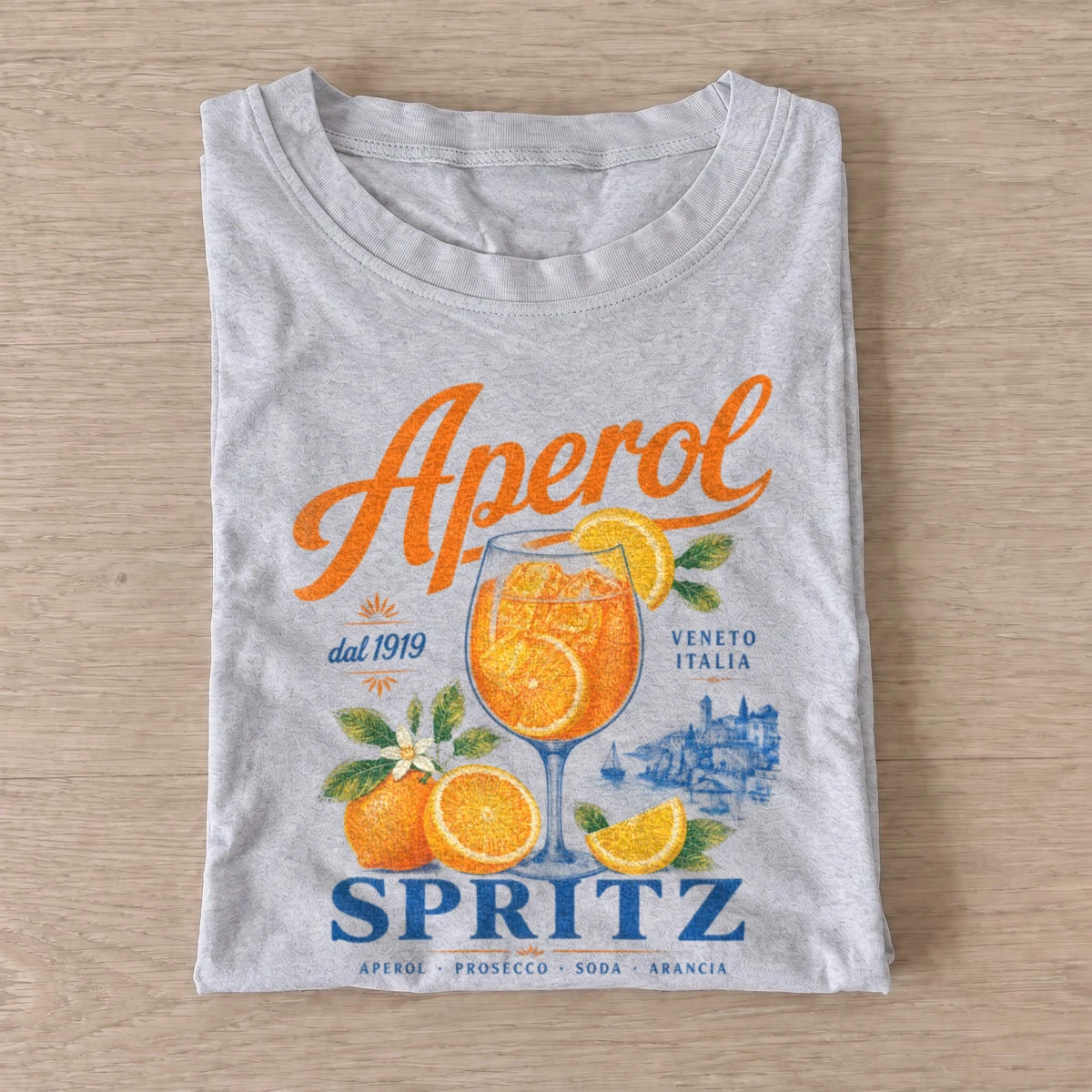 Citrus spritz cocktail graphic t shirt gray20citrus spritz.webp