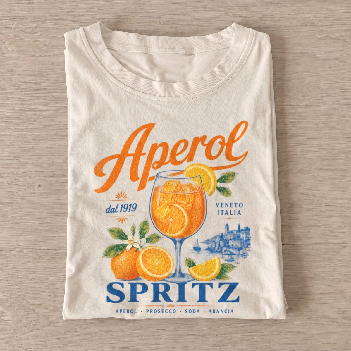 Citrus spritz cocktail graphic t shirt sand20citrus spritz.webp