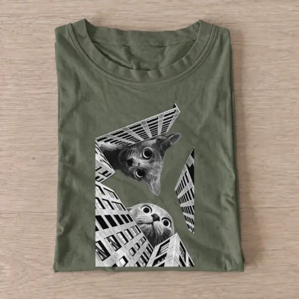City cat watch t shirt olive20city cat watch.webp