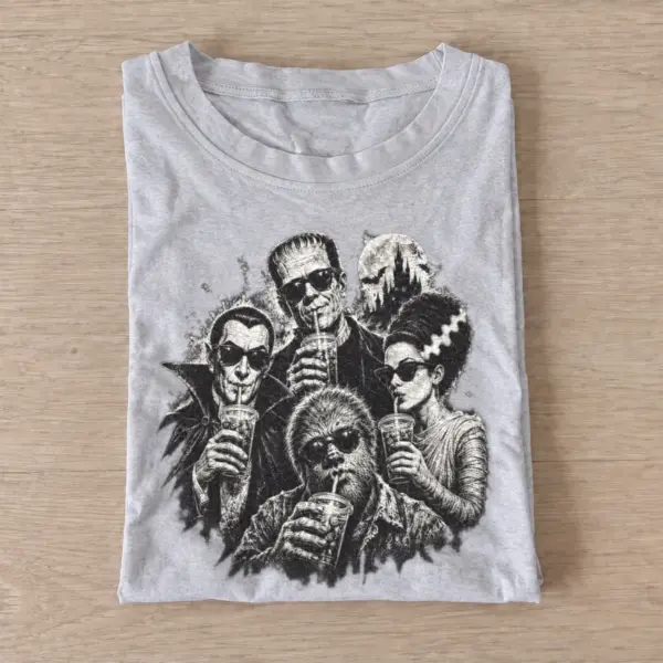 Classic monster drink party t shirt gray20monster drink party.webp