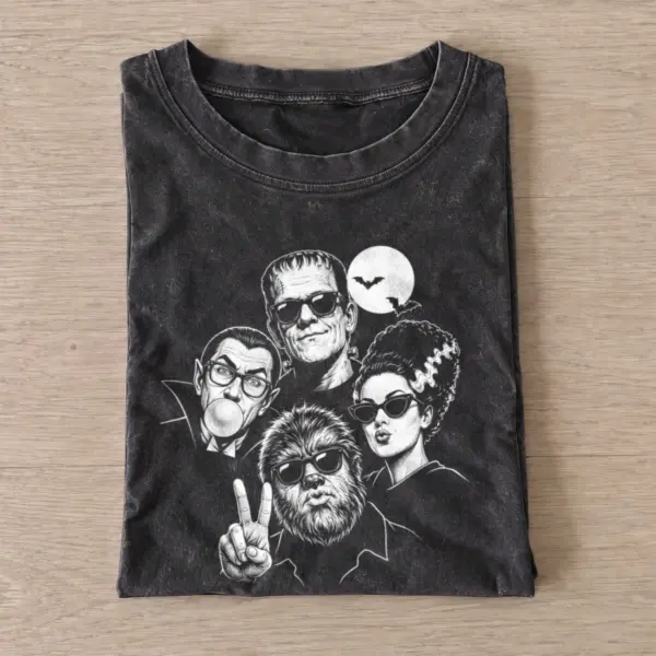 Classic monsters sunglasses vintage t shirt washed20black20classic monsters sunglasses.webp