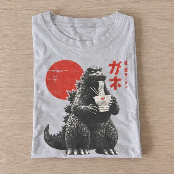 Coffee break monster ramen graphic t shirt gray20coffee break monster.webp