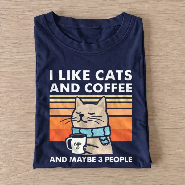 Coffee cat sunset t shirt navy20coffee cat sunset.webp