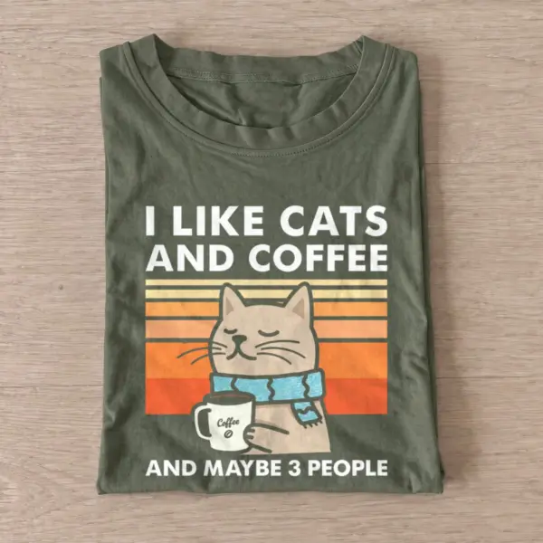 Coffee cat sunset t shirt olive20coffee cat sunset.webp
