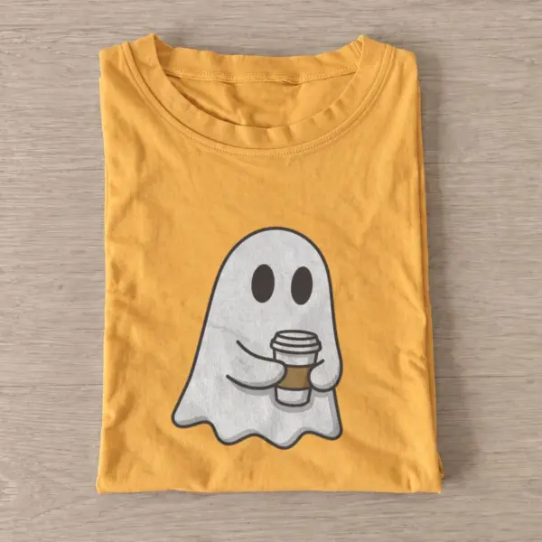 Coffee Ghost Graphic T-Shirt — graphic design