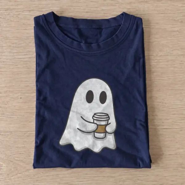 Coffee ghost t shirt navy20coffee ghost.webp