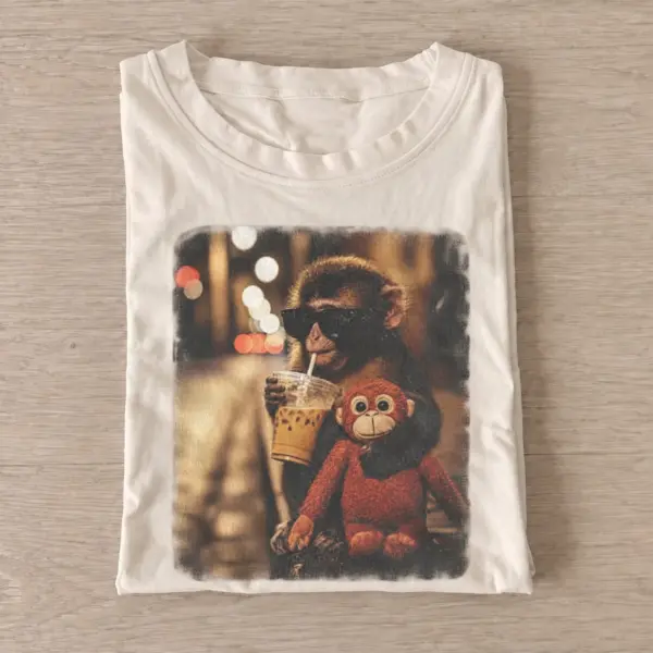 Coffee monkey companion t shirt sand20coffee monkey companion.webp