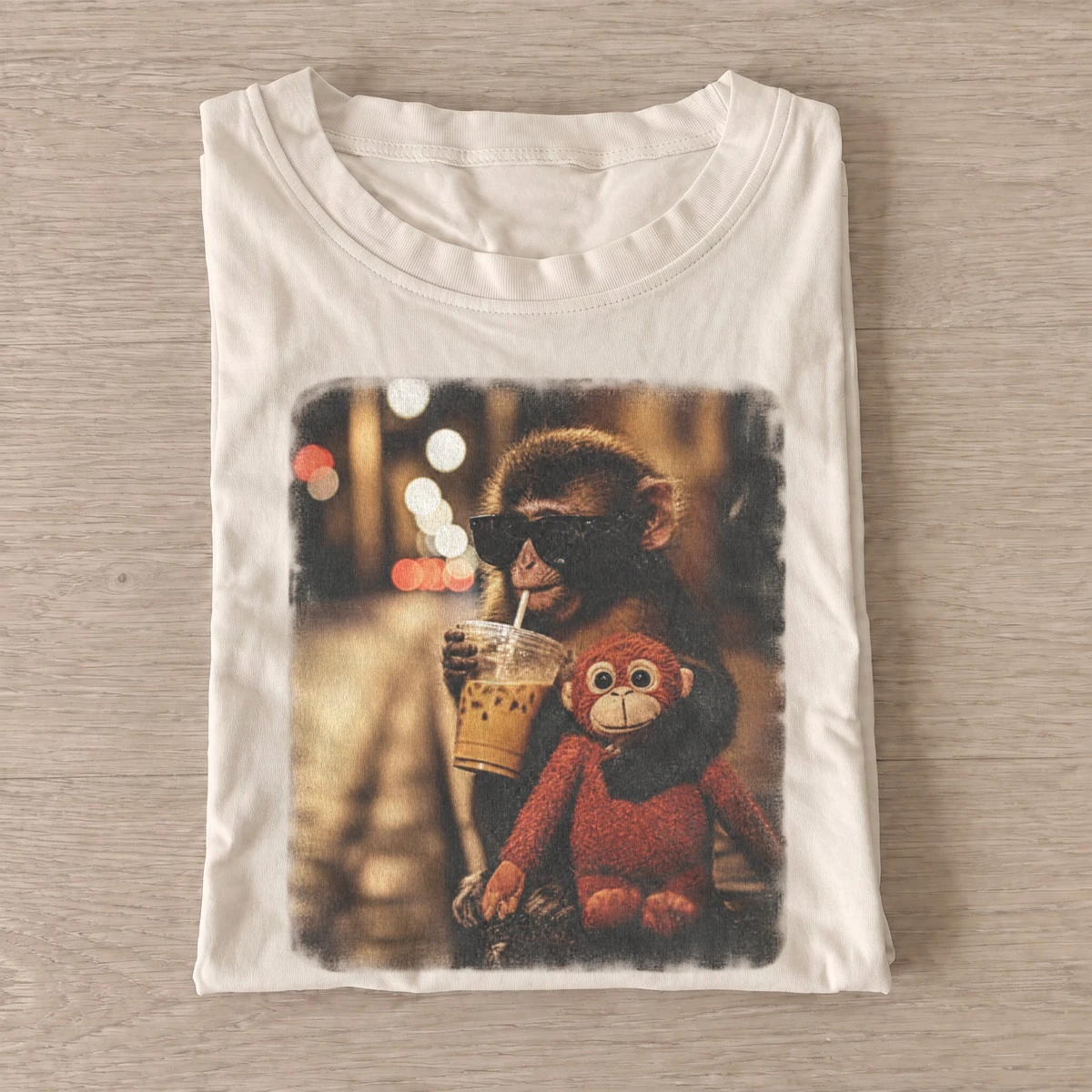 Coffee monkey companion t shirt sand20coffee monkey companion.webp