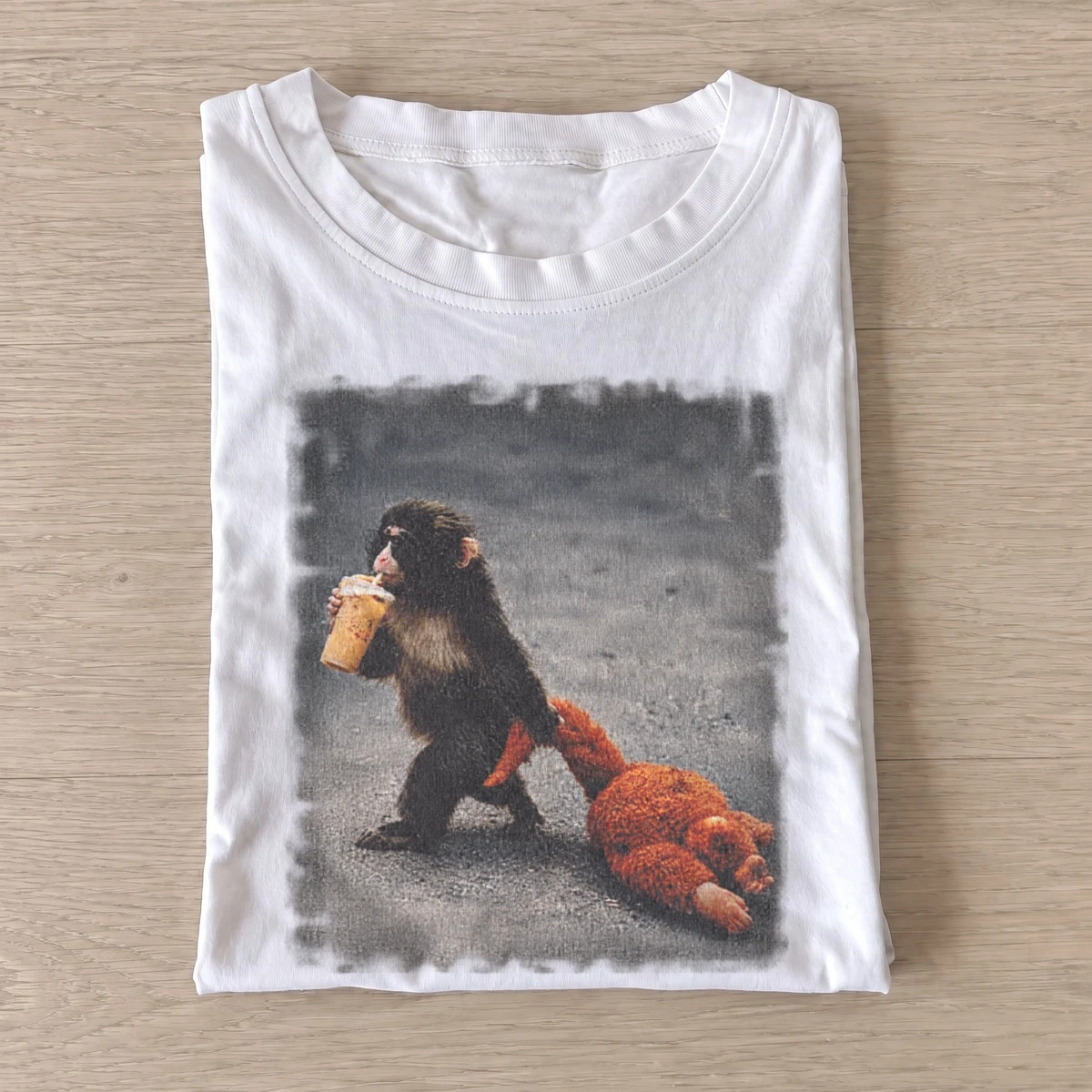Coffee monkey stroll t shirt white20coffee monkey stroll.webp
