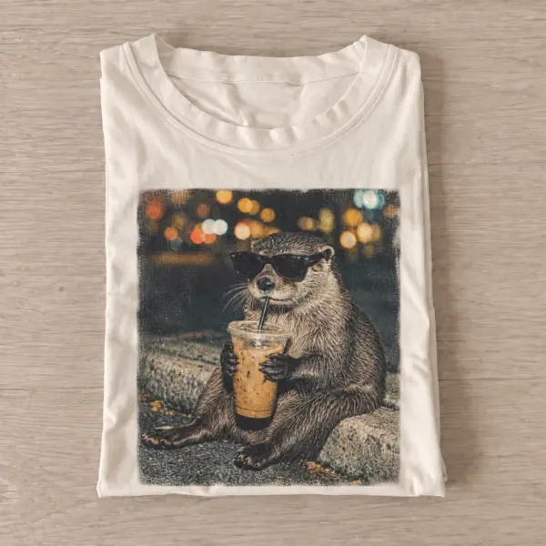 Coffee otter t shirt sand20coffee otter.webp