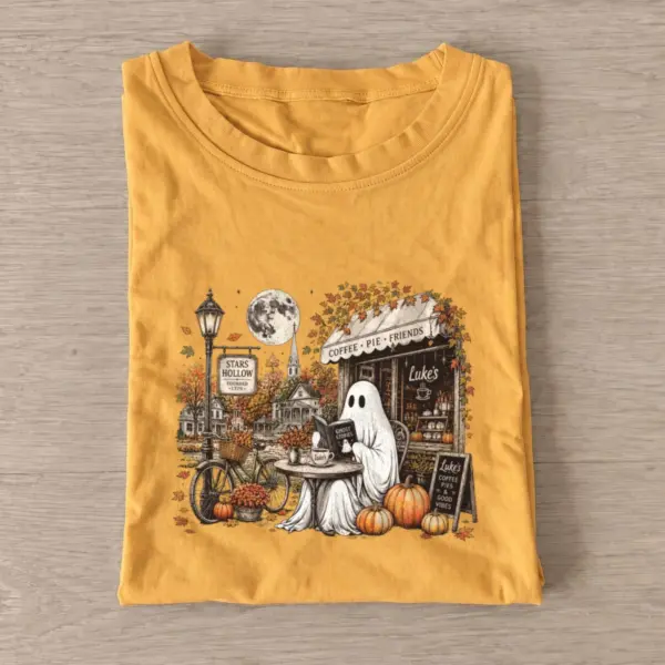 Coffee shop ghost t shirt gold20coffee shop ghost.webp