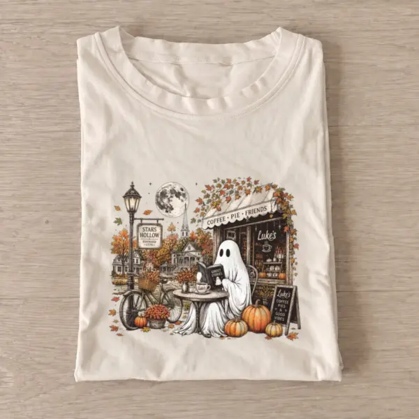 Coffee shop ghost t shirt sand20coffee shop ghost.webp