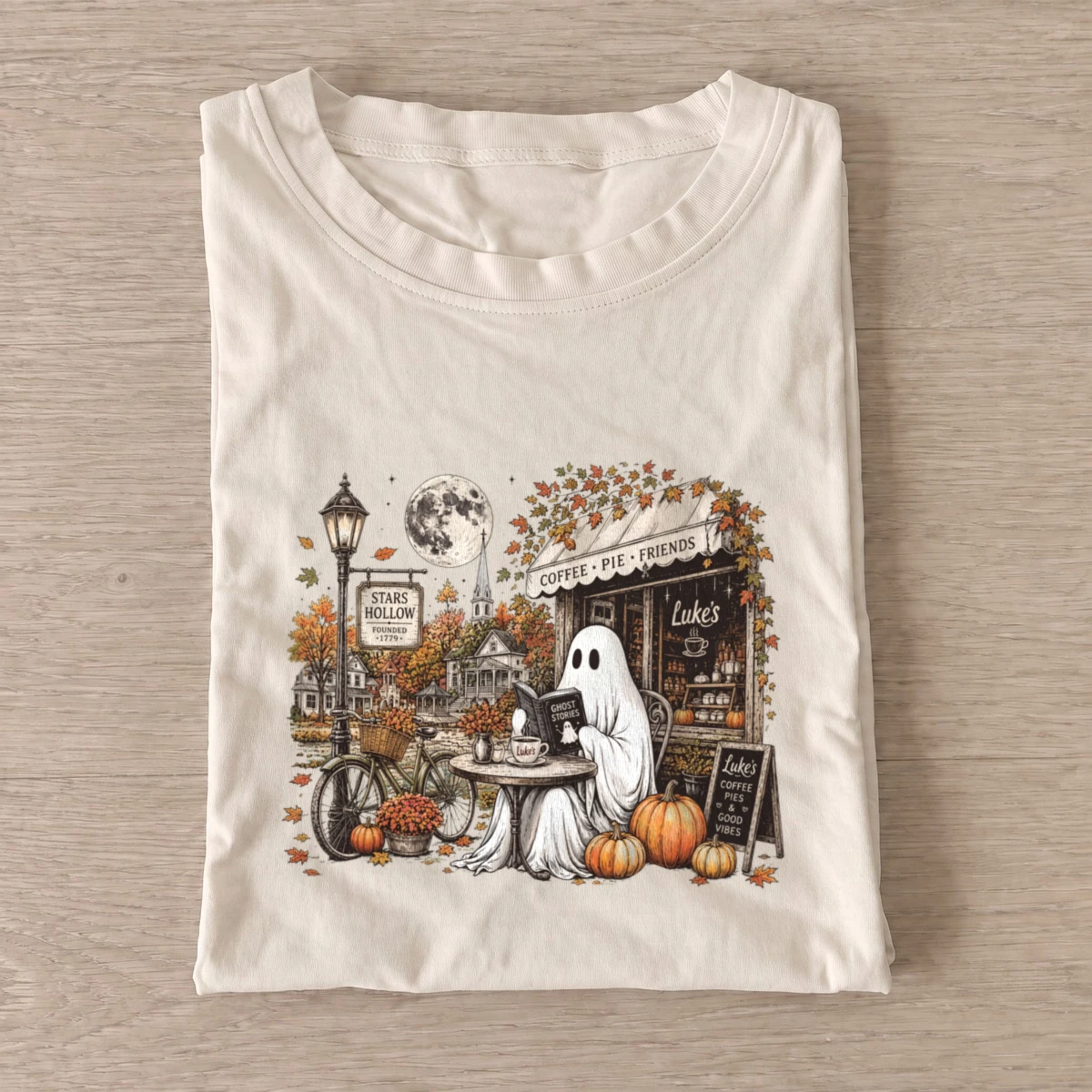 Coffee shop ghost t shirt sand20coffee shop ghost.webp