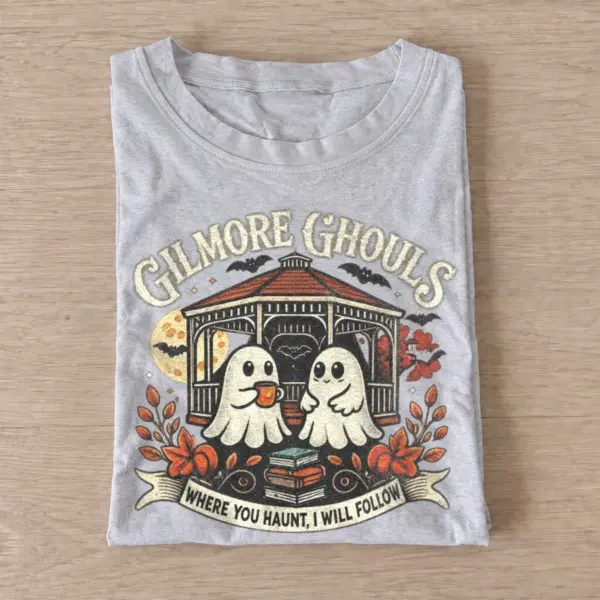 Coffee town ghouls graphic t shirt gray20coffee town ghouls.webp