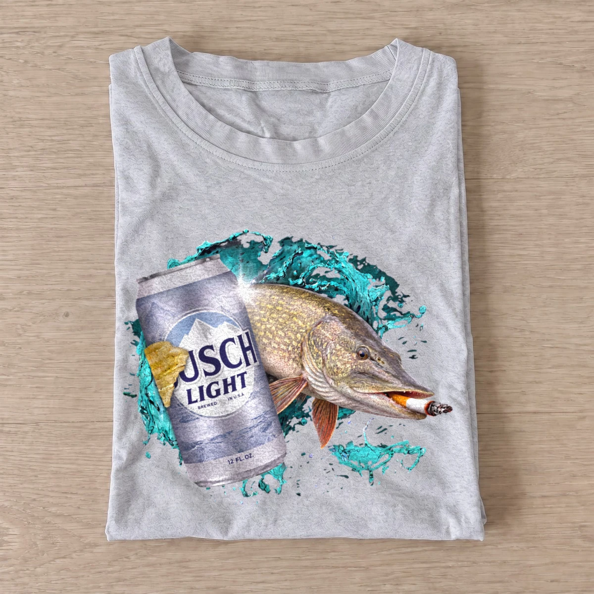 Cold Beer Pike Fishing T-Shirt — graphic design
