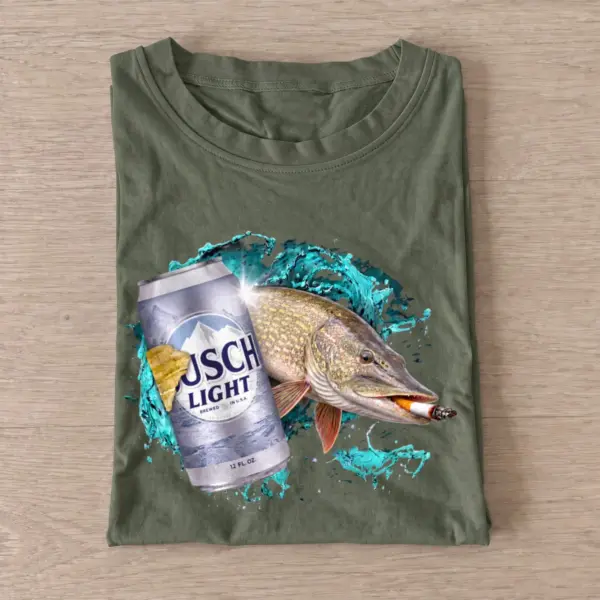 Cold beer pike t shirt olive20cold20beer20pike.webp
