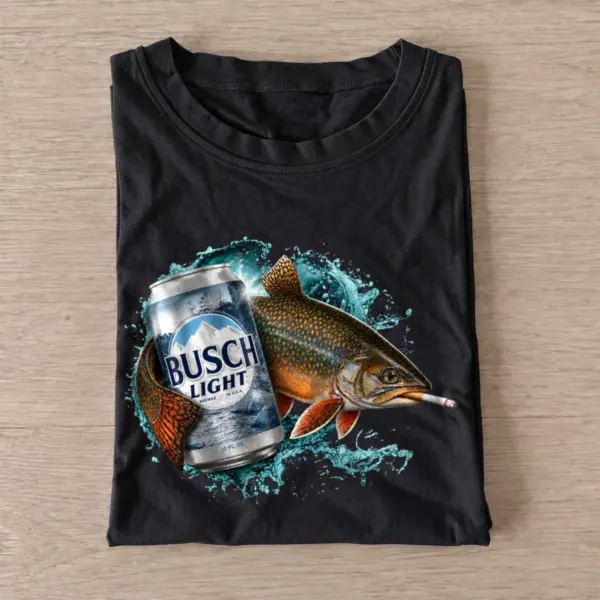 Cold light brook trout smoke t shirt black20cold20light20brook20trout20smoke.webp