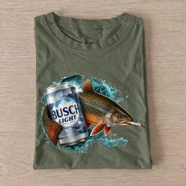 Cold light brook trout smoke t shirt olive20cold20light20brook20trout20smoke.webp