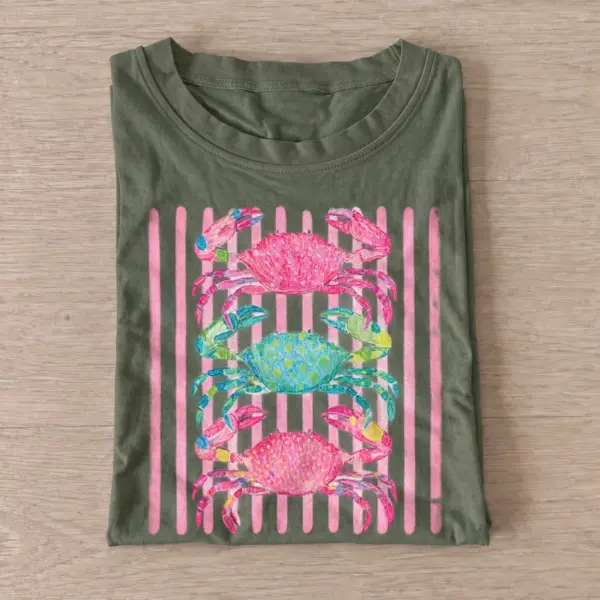 Colorful crab stack t shirt olive20colorful crab stack.webp