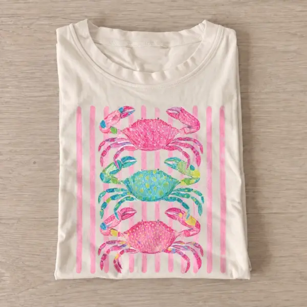 Colorful crab stack t shirt sand20colorful crab stack.webp