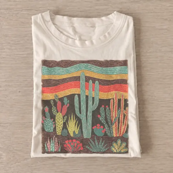 Colorful desert cacti t shirt sand20colorful desert cacti.webp