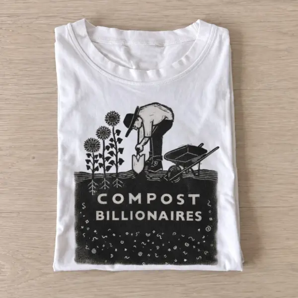 Compost billionaires graphic t shirt white20compost billionaires.webp