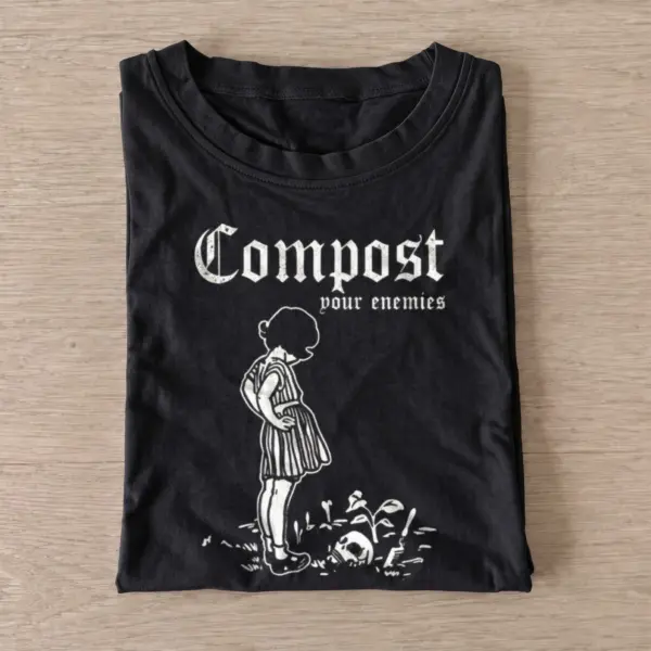 Compost your enemies graphic t shirt black20compost your enemies.webp