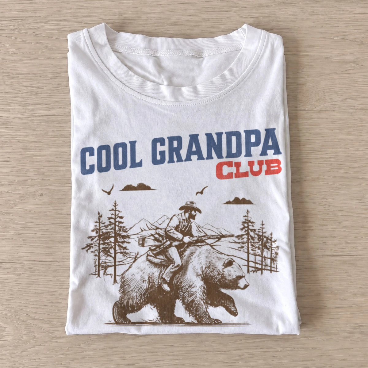 Cool grandpa club bear t shirt white20cool grandpa bear.webp