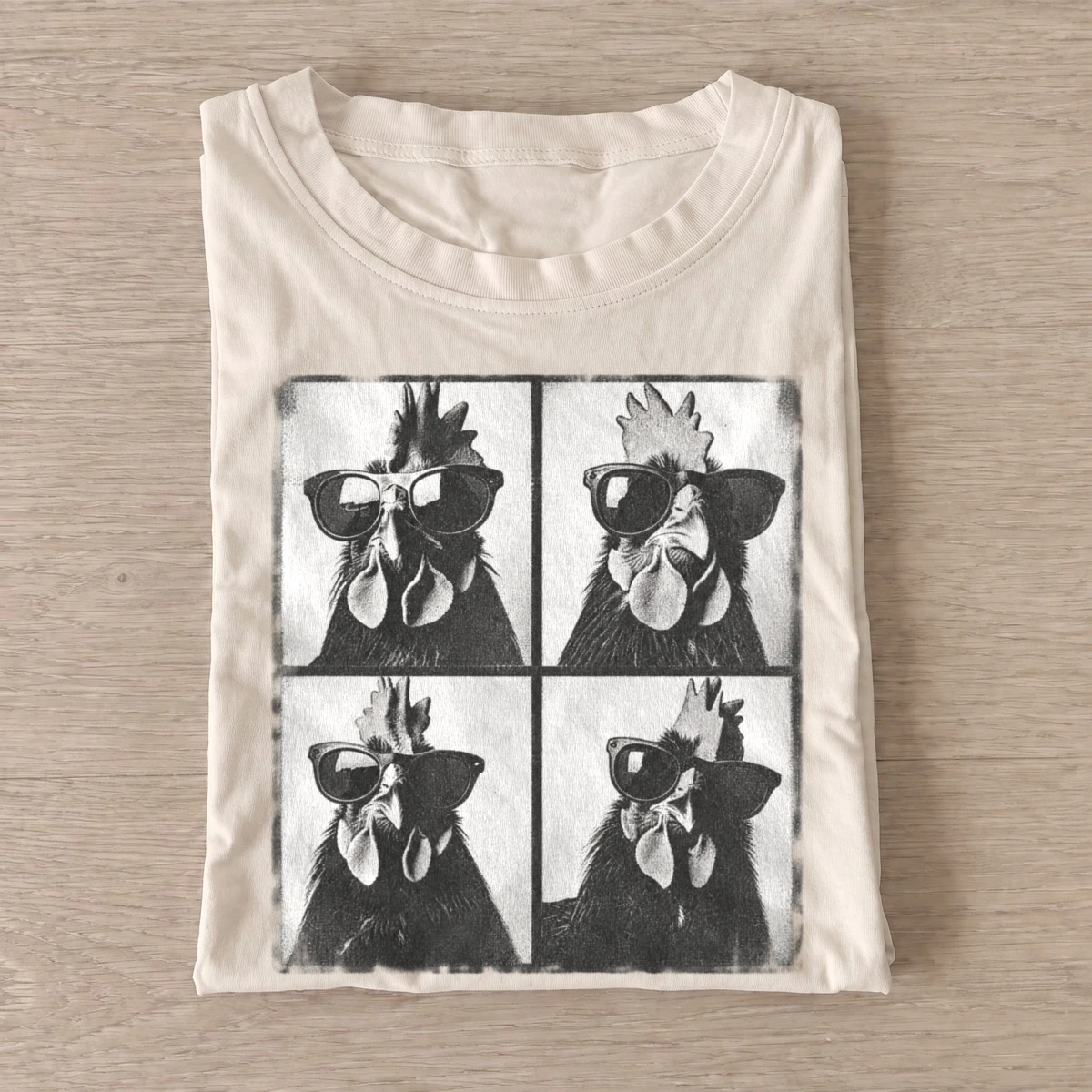 Cool rooster sunglasses photobooth t shirt sand20cool rooster photobooth.webp