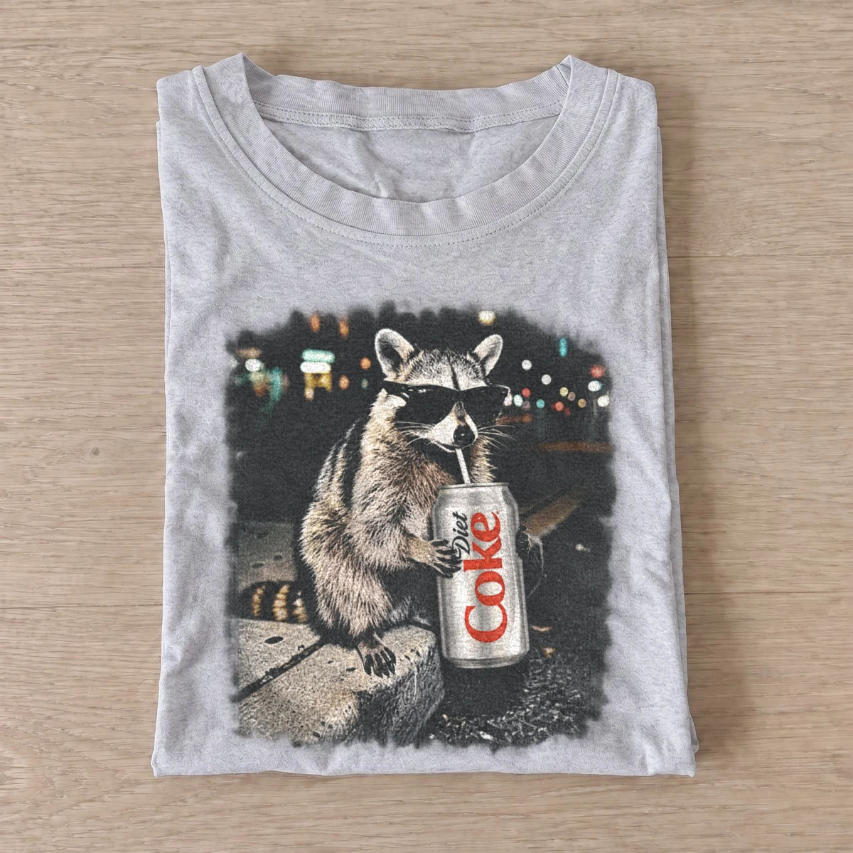 Cool soda raccoon graphic t shirt gray20soda raccoon.webp