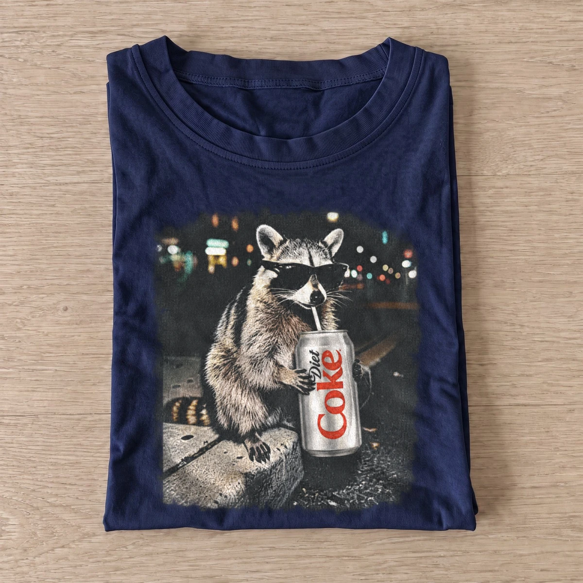 Cool soda raccoon graphic t shirt navy20soda raccoon.webp