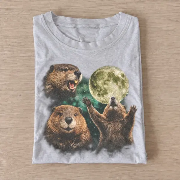 Cosmic beavers graphic t shirt gray20cosmic beavers.webp
