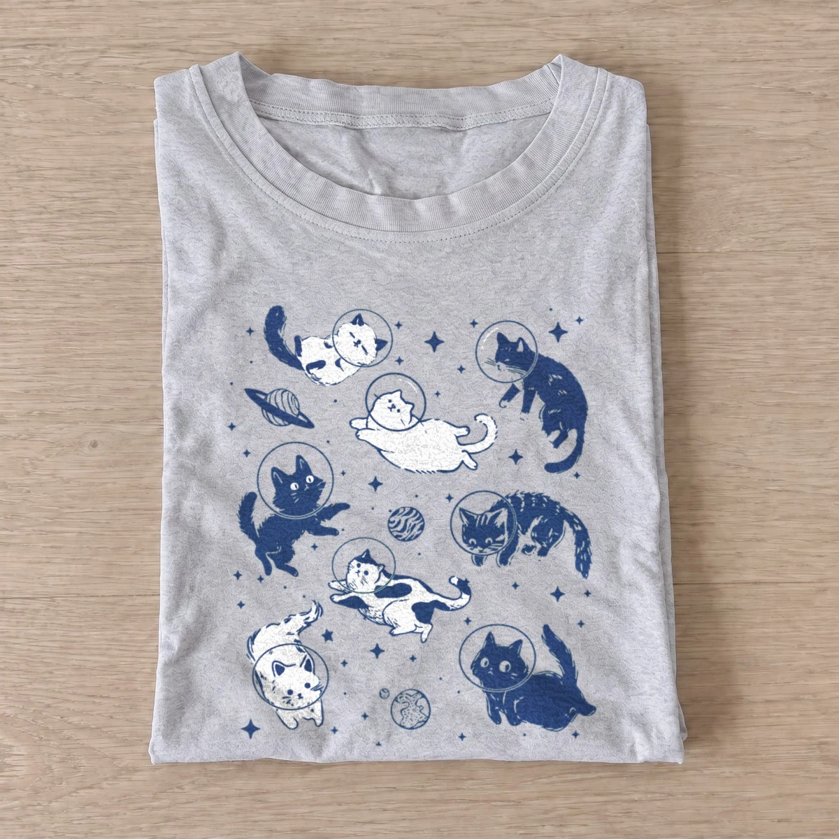 Cosmic cat pattern t shirt gray20cosmic cat pattern.webp