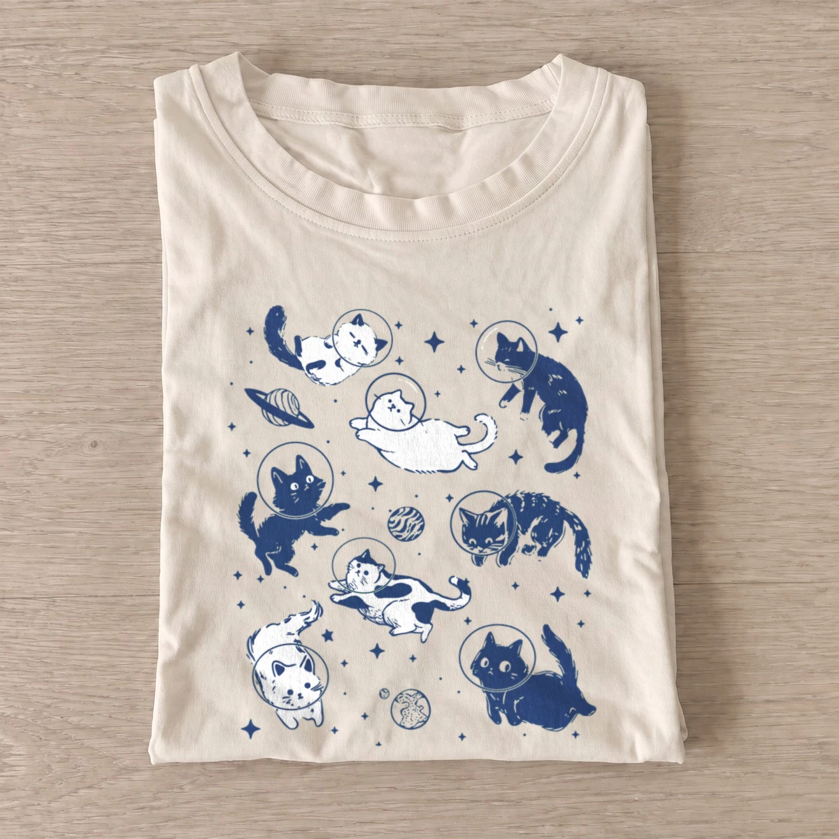 Cosmic cat pattern t shirt sand20cosmic cat pattern.webp