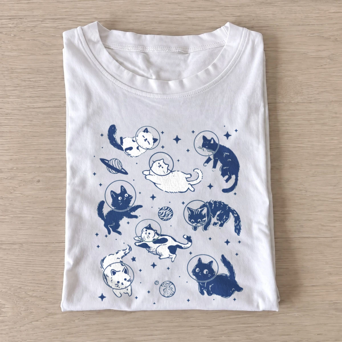 Cosmic cat pattern t shirt white20cosmic cat pattern.webp