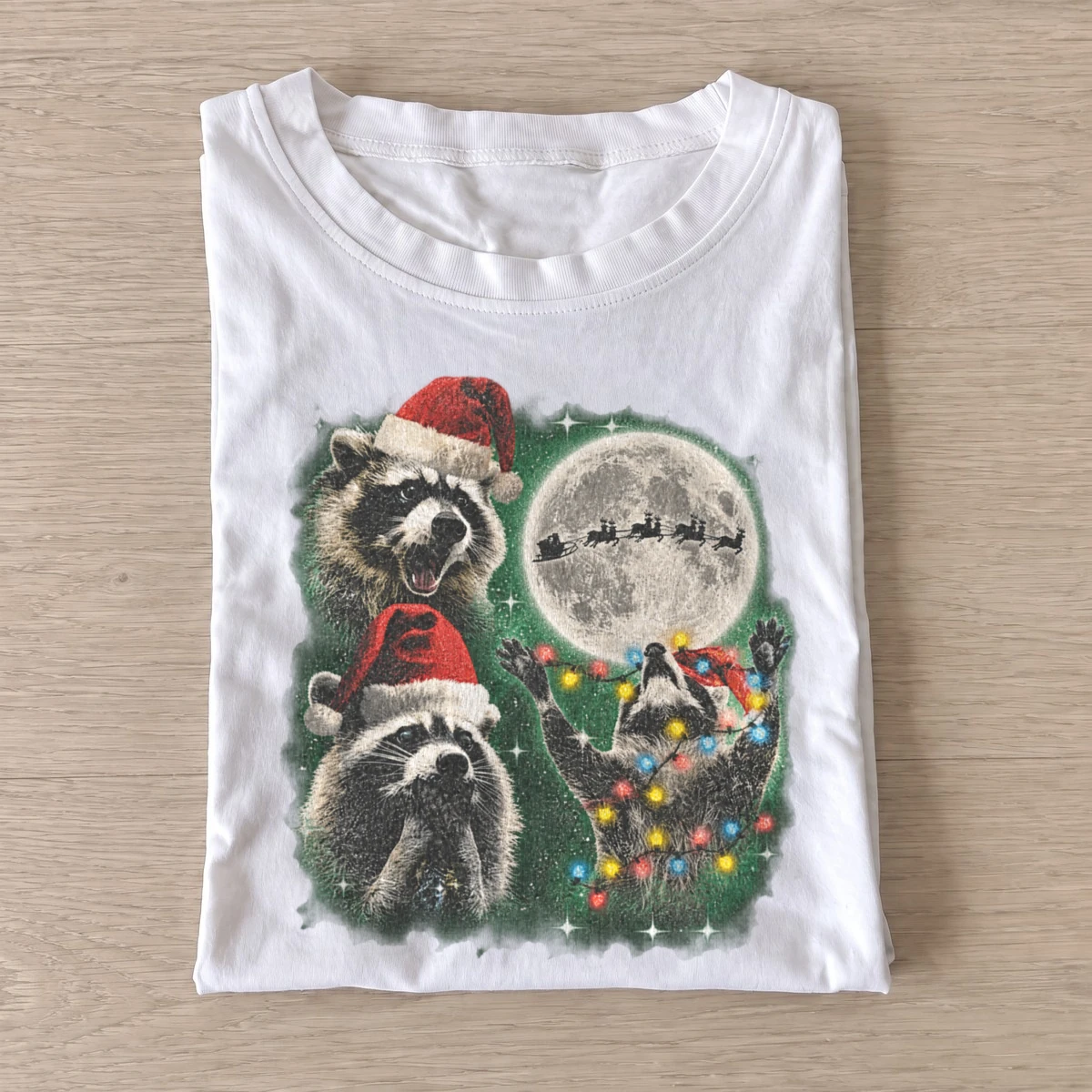 Cosmic christmas raccoons t shirt white20cosmic christmas raccoons.webp