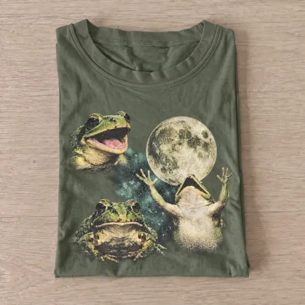 Cosmic frogs moon t shirt olive20cosmic frogs.webp