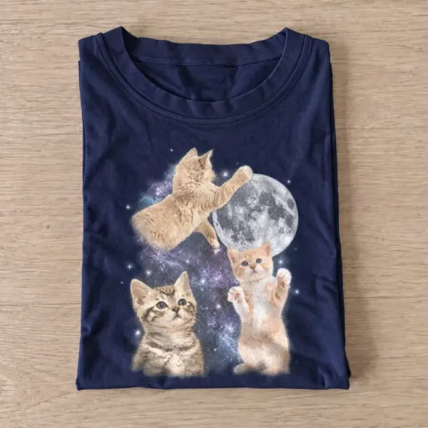 Cosmic kittens space graphic t shirt navy20cosmic kittens.webp