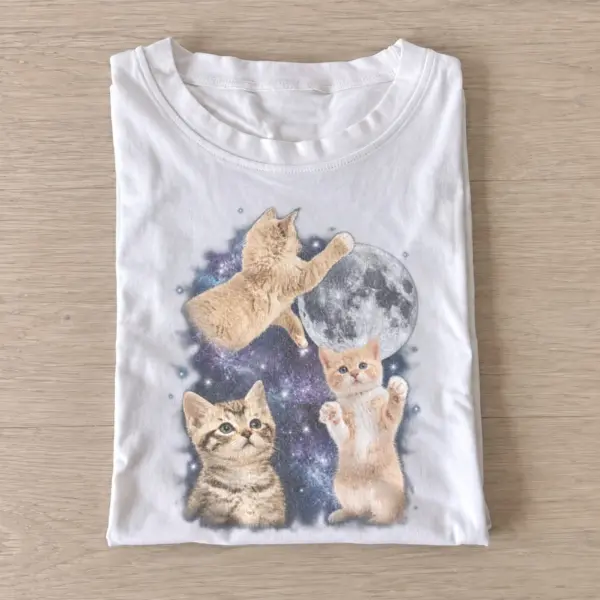 Cosmic kittens space graphic t shirt white20cosmic kittens.webp