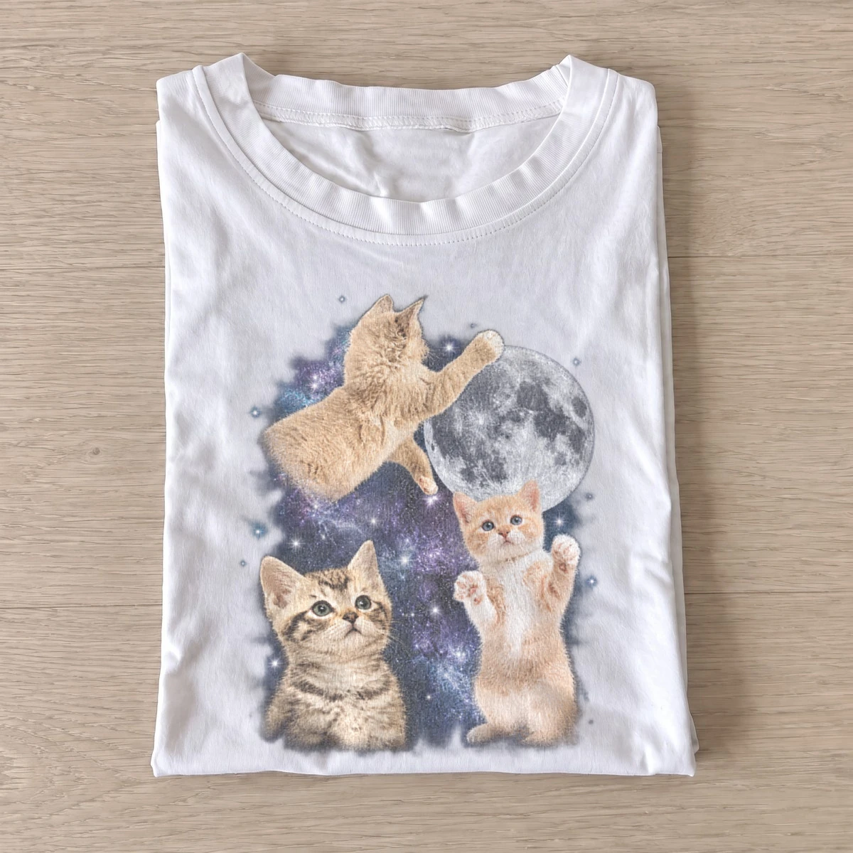 Cosmic kittens space graphic t shirt white20cosmic kittens.webp