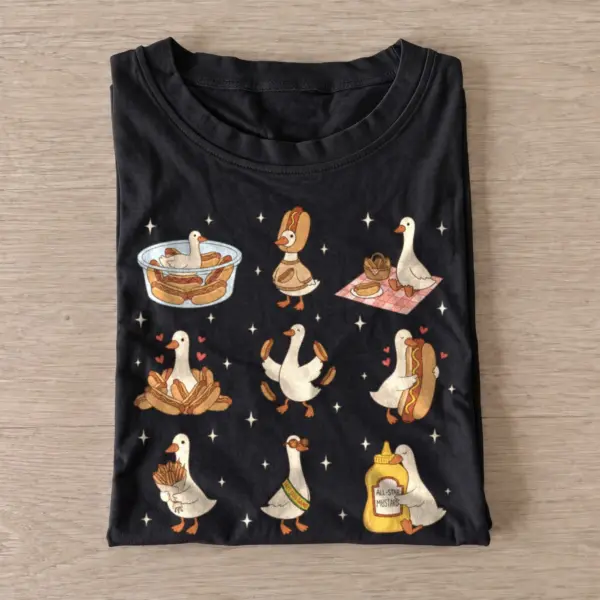 Cottage geese t shirt black20cottage geese.webp