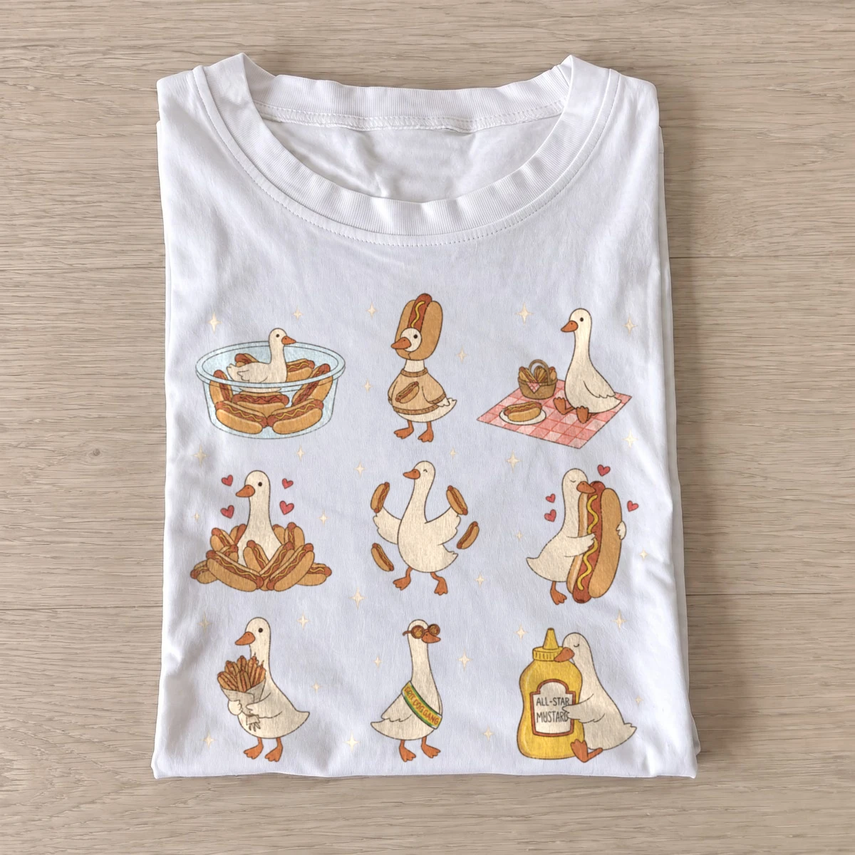 Cottage geese t shirt white20cottage geese.webp