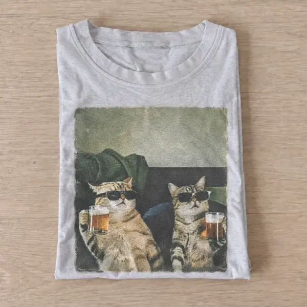 Cowboy pub cats graphic t shirt gray20cowboy pub cats.webp