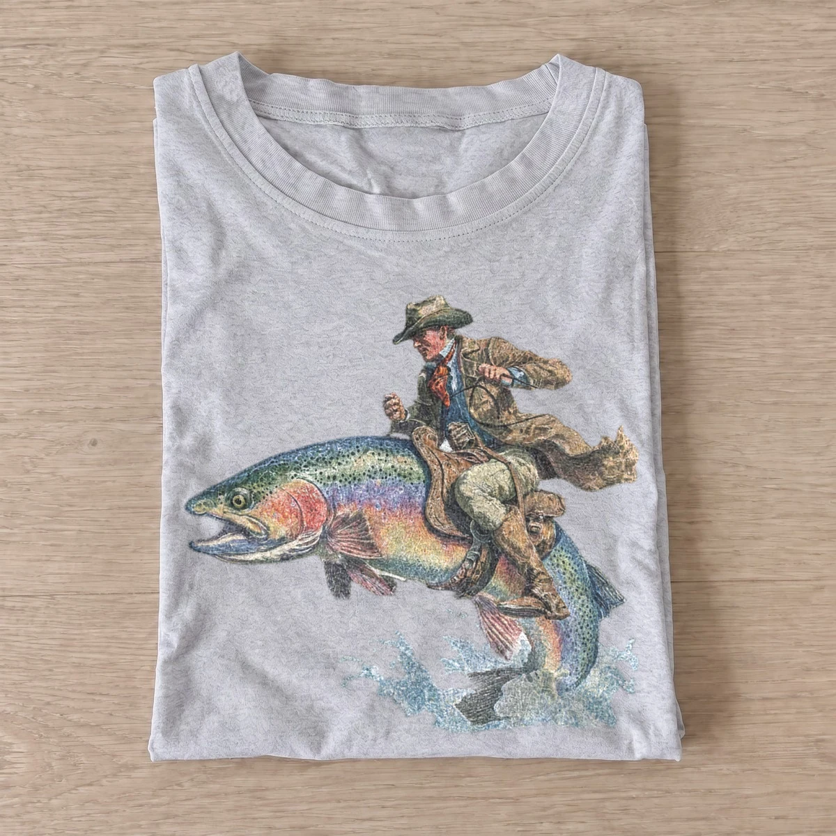 Cowboy trout rider t shirt gray20cowboy trout rider.webp