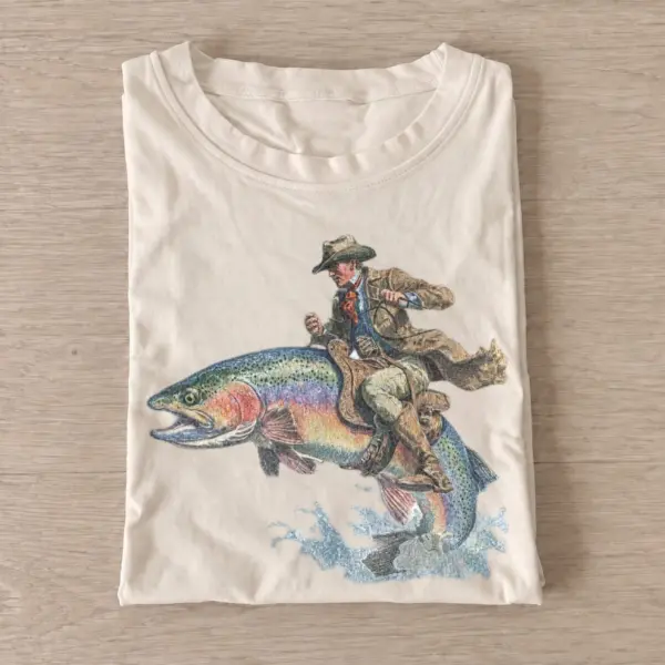 Cowboy trout rider t shirt sand20cowboy trout rider.webp