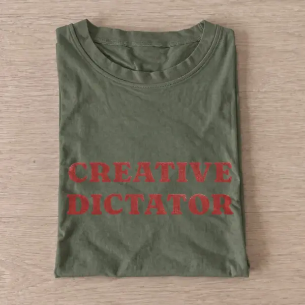Creative dictator graphic t shirt olive20creative dictator.webp