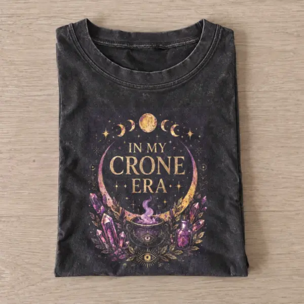 Crone era vintage t shirt washed20black20crone era.webp