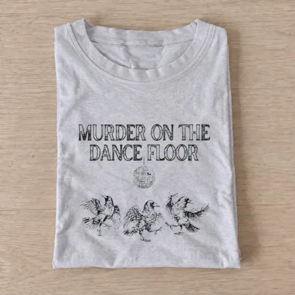 Crow dance floor t shirt gray20crow dance floor.webp