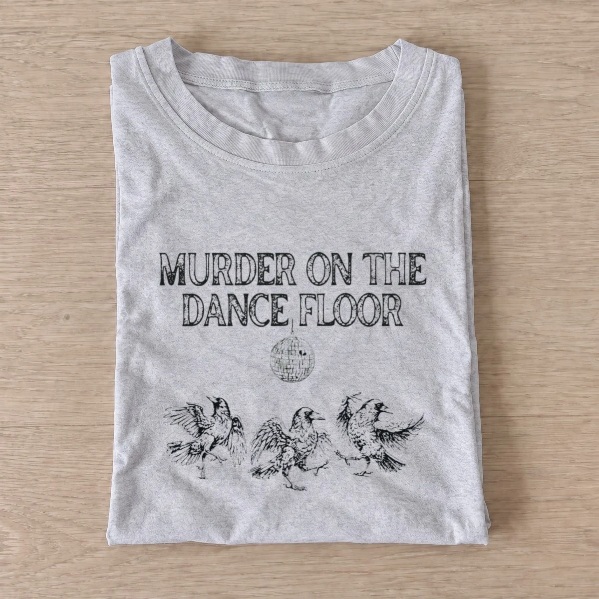 Crow dance floor t shirt gray20crow dance floor.webp